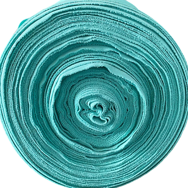 19# Capa de tecido el&aacute;stico de poli&eacute;ster verde brilhante