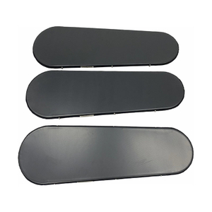 Almofada de alum&iacute;nio revestida de preto, revestida de teflon/com placa de grade de borda de tecido preto