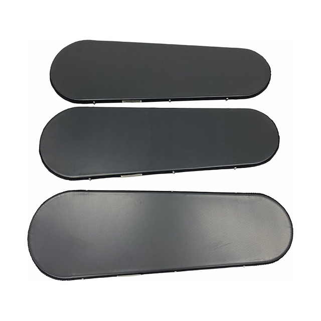 Almofada de alum&iacute;nio revestida de preto, revestida de teflon/com placa de grade de borda de tecido preto